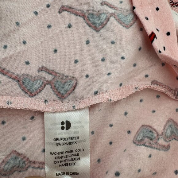 Dot Dot Smile Girl's Empire Waist Dress 5-6 NWT Short Sleeve Heart Sunglasses - Picture 4 of 5